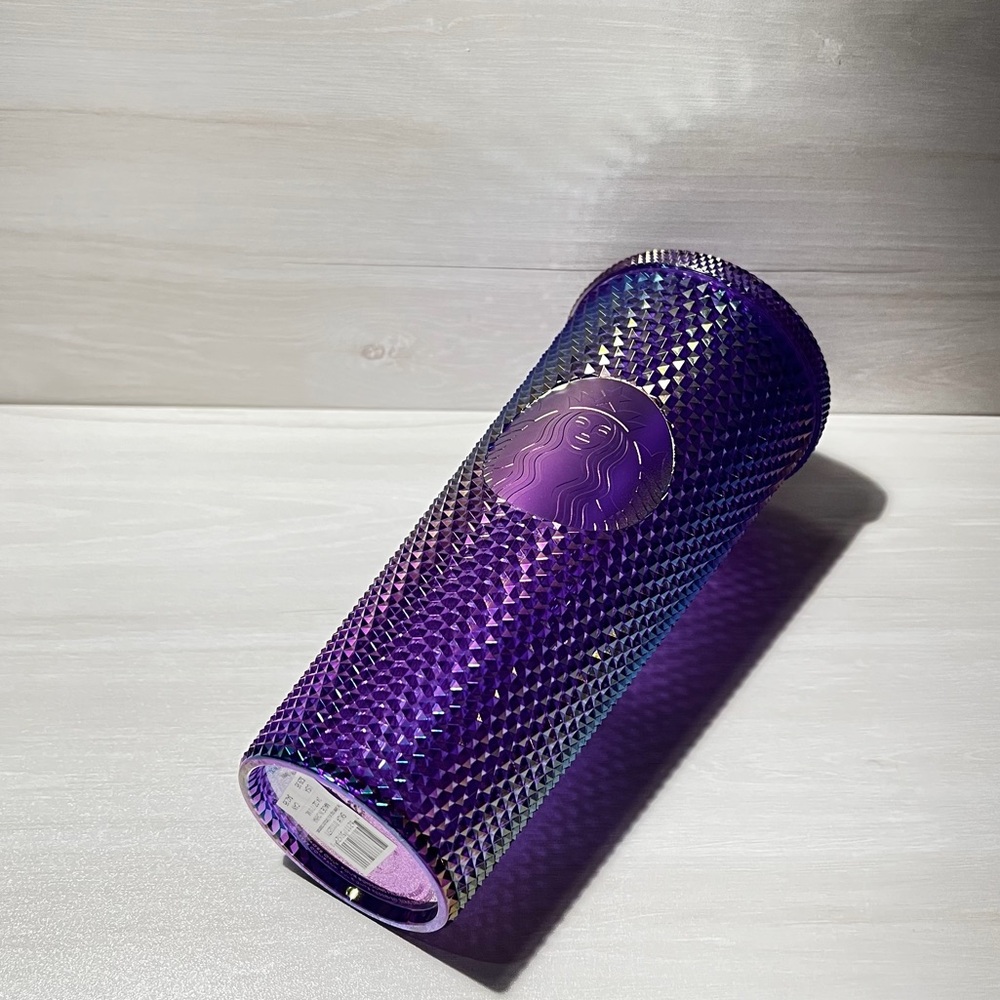 STARBUCKS-Purple Iridescent Studded Tumbler